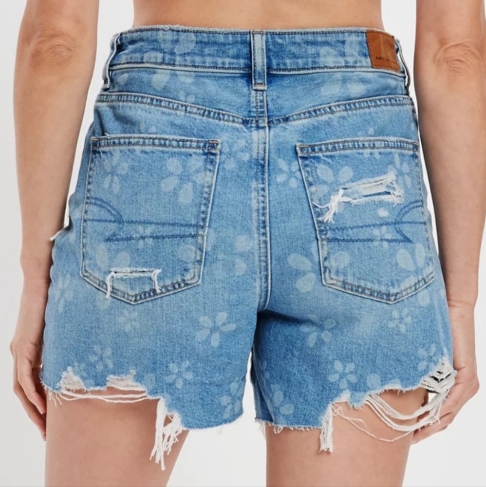 American Eagle Outfitters Blue High Waist Women Shorts